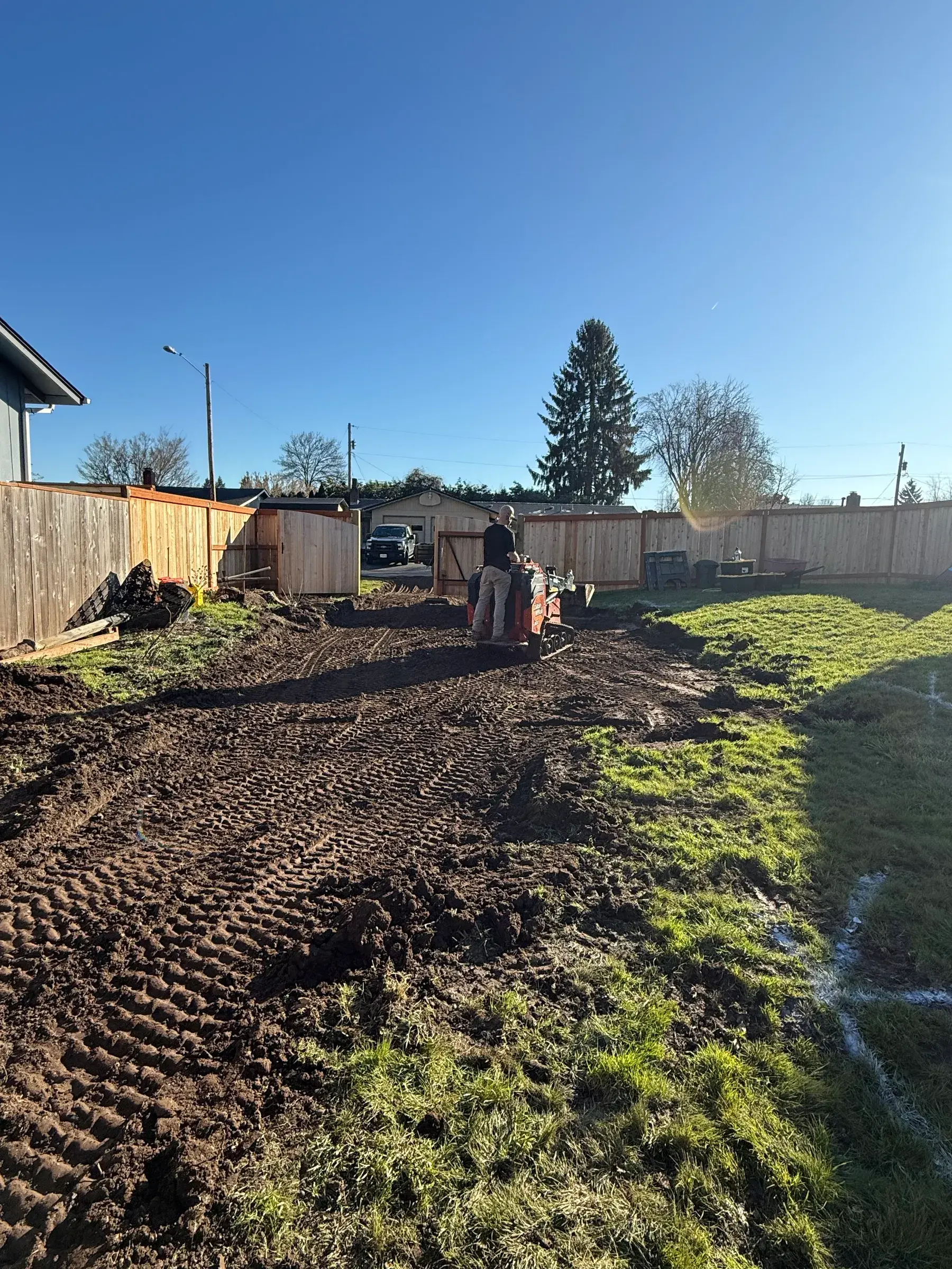 Driveway Apron and RV Pad — in progress