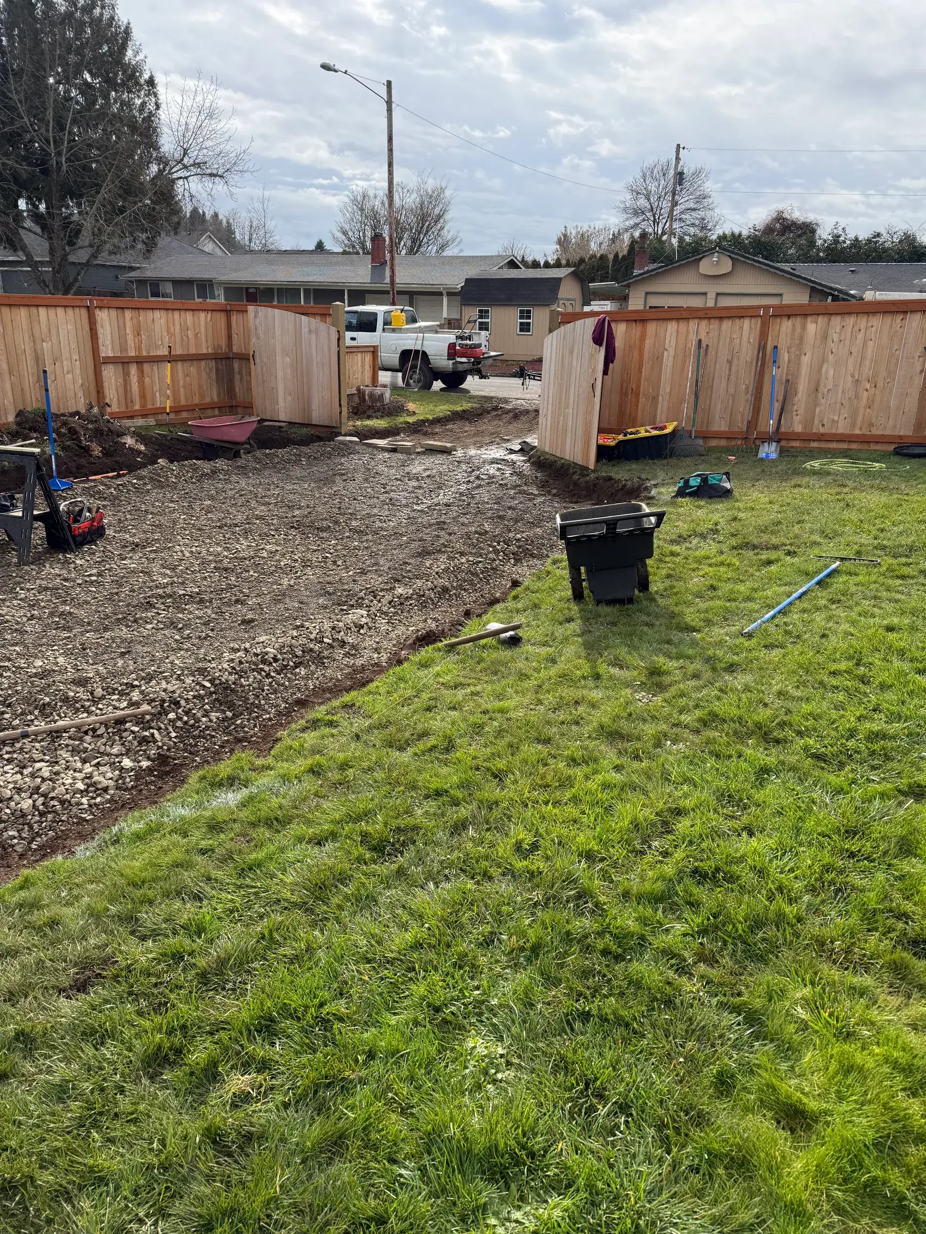 Driveway Apron and RV Pad — in progress