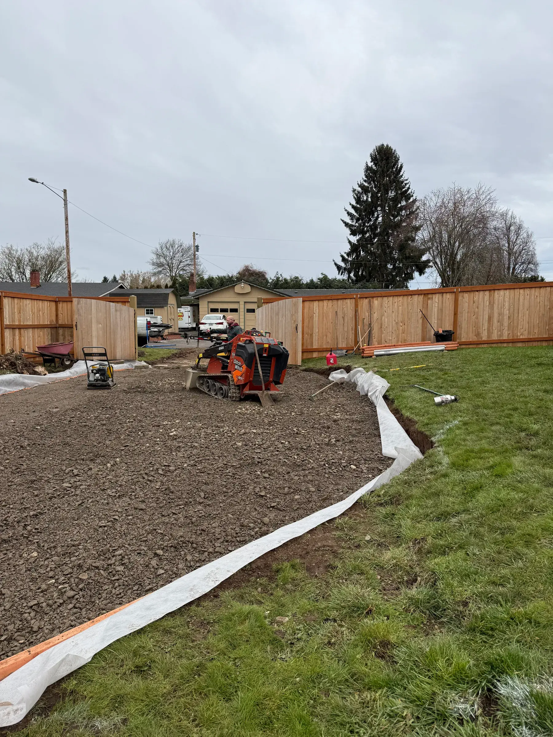Driveway Apron and RV Pad — in progress