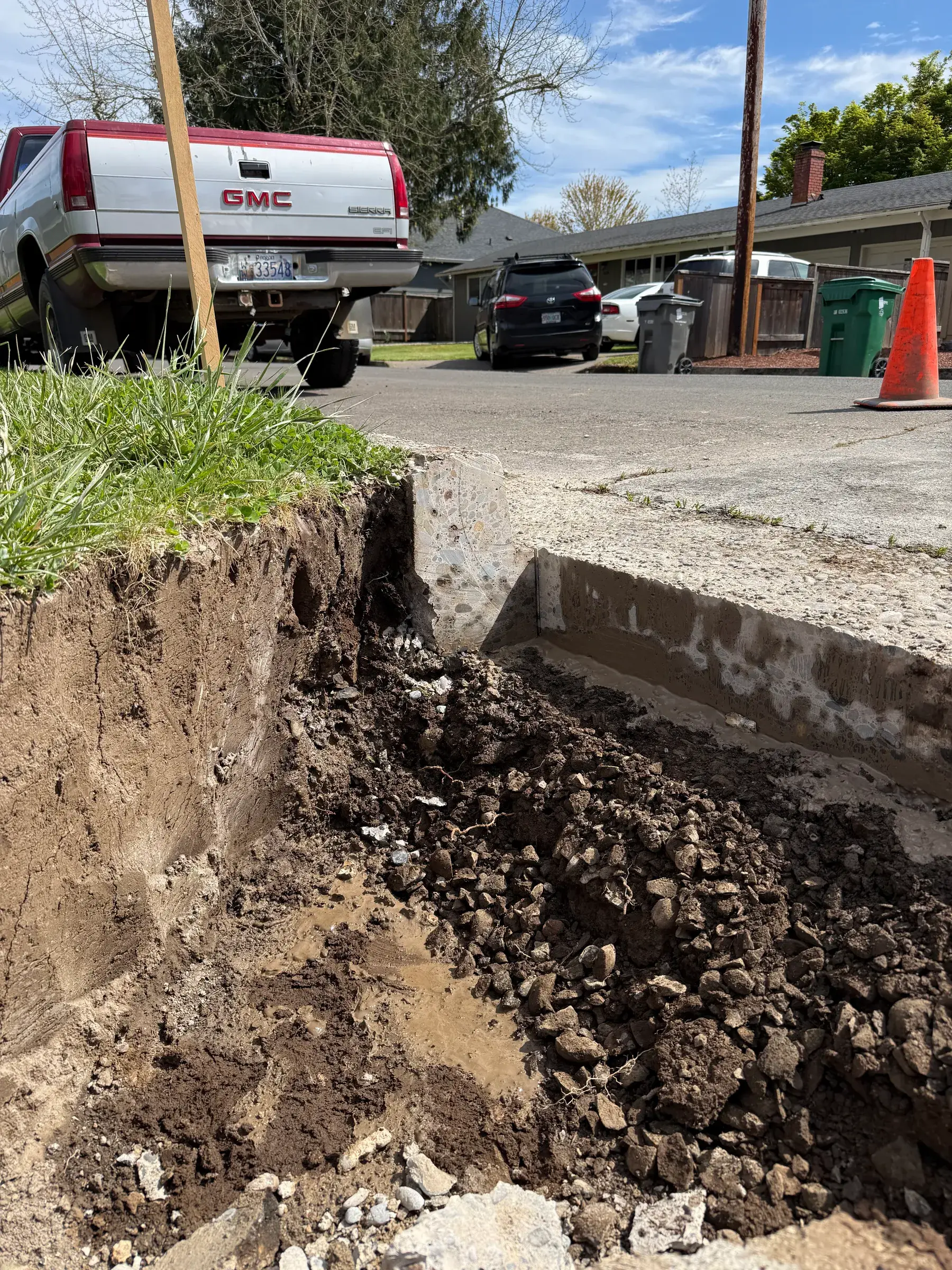 Driveway Apron and RV Pad — in progress