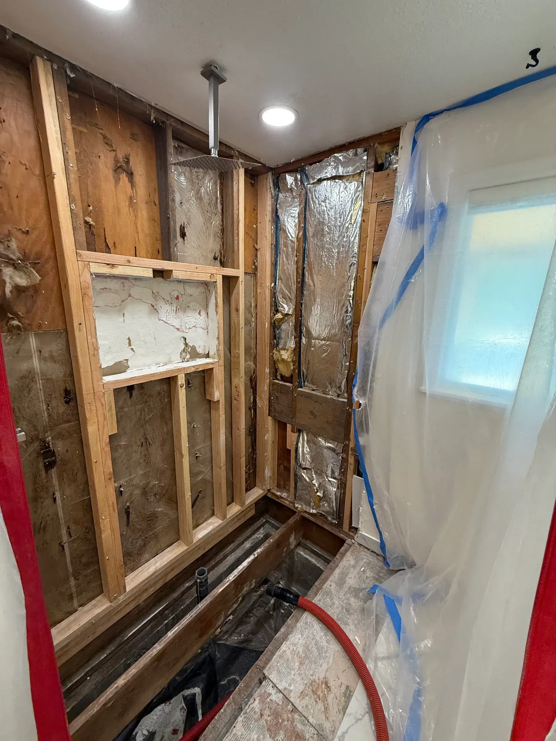 Shower Pan Reconstruction — in progress